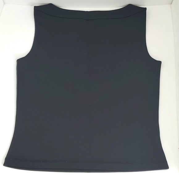 Ann Taylor short sleeve shirt, Size XS, Color Black - Picture 5 of 5